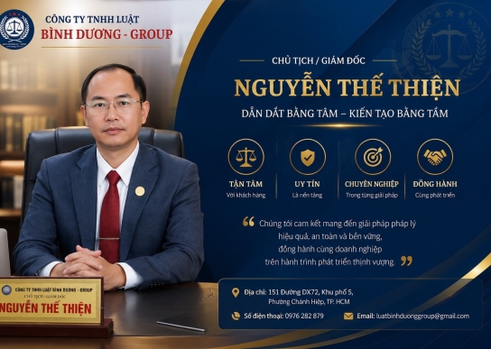 GIỚI THIỆU CÔNG TY TNHH LUẬT BÌNH DƯƠNG - GROUP